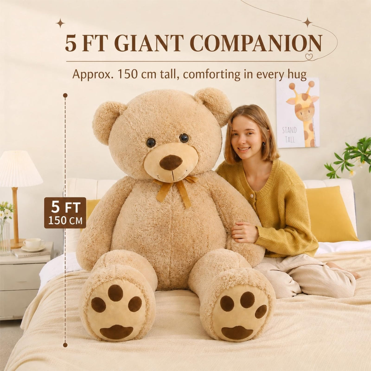 HollyHOME Big Teddy Bear Stuffed