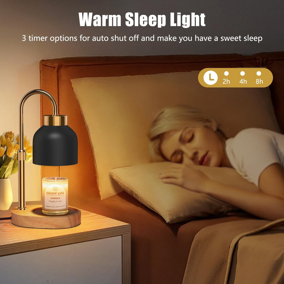 GODONLIF Candle Warmer Lamp with Timer, Birthday Gifts for Women Home Decor