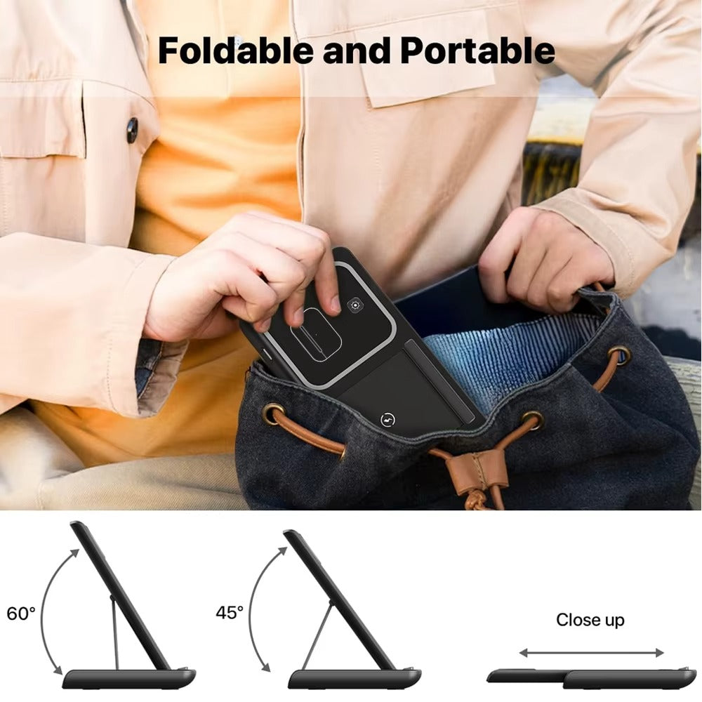 LED Fast Wireless Charger Stand 3 in 1 Foldable Charging Station For iPhone 17/16/15/14 Apple Watch 9 8 7 6 5 Airpods Pro