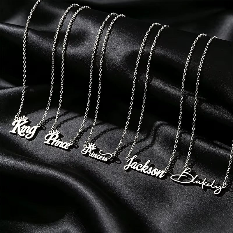 Multi-style Names Personalized Stainless Steel Necklace
