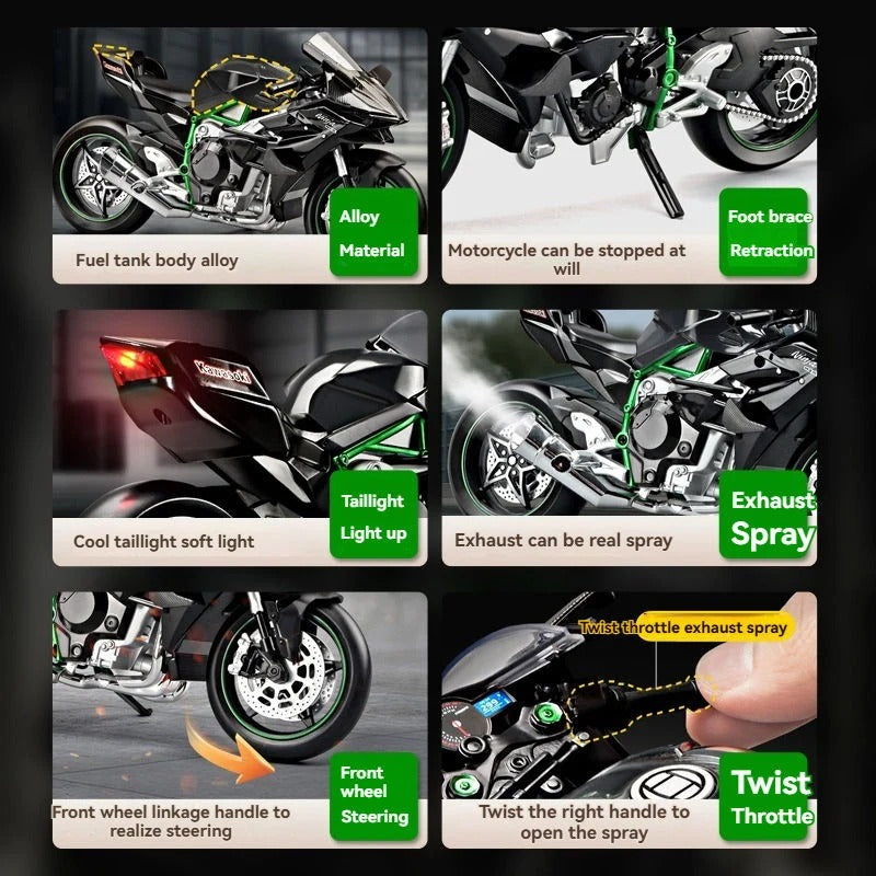 Key Control Kawasaki Ninja H2R 1:9 Diecast Model